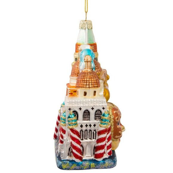 🎄Kurt Adler VENICE 5-Inch Glass Christmas Tree Large Ornament City Scapes Noble - Picture 6 of 10